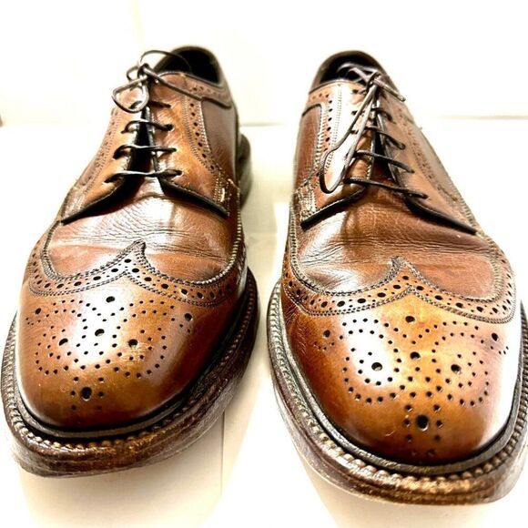 FLORSHEIM Royal Imperial 5Nail V Cleat93602 Oxford Wingtp Size 10 C